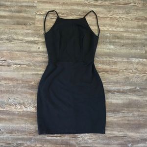 NWT backless black dress S